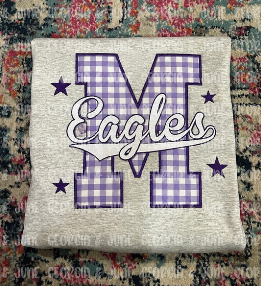Gingham “M” Eagles Sweatshirt