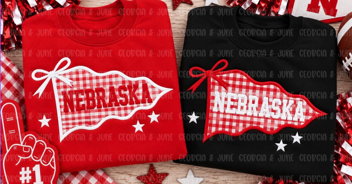 Nebraska Gingham Pennant