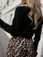 V-Neck Long Sleeve Blouse