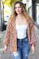 Be Your Best Multicolor Chunky Knit Open Cardigan