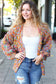 Be Your Best Multicolor Chunky Knit Open Cardigan