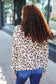 Stand Out Taupe Animal Print Hoodie