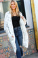 Feeling In Love Ivory/Charcoal Textured Soft Brushed Cardigan