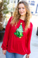 More The Merrier Red Sequin Christmas Tree Hacci Top