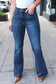 Judy Blue Dark Wash High Rise Flare Back Pocket Detail Jeans