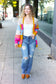 Spread Joy Multicolor Chunky Knit Color Block Patchwork Cardigan