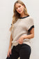 Inaya Beige Batwing Sleeve Sweater Top
