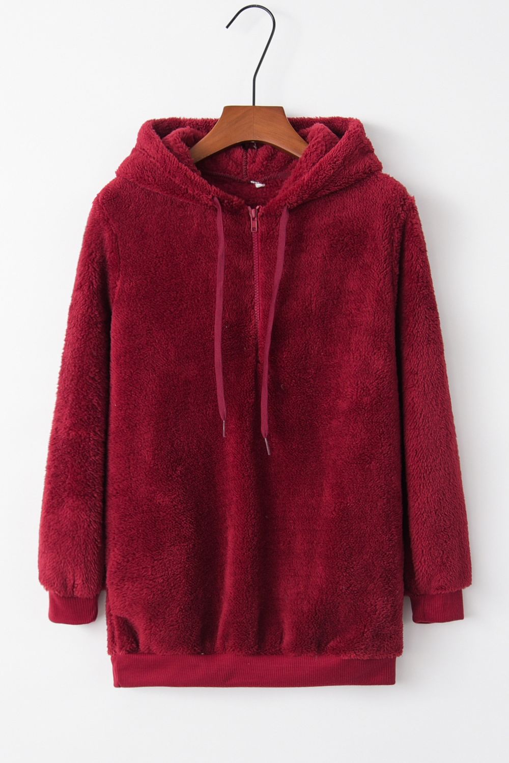 Teri Quarter-Zip Teddy Hoodie