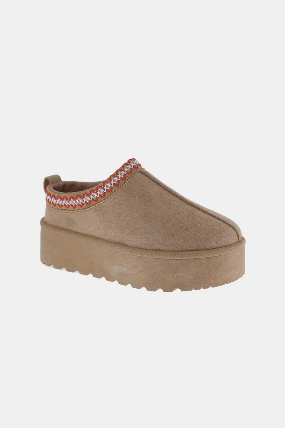 Dali Platform Slip-On Boots in Tan