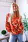 The Painted Petal Babydoll Satin Blouse