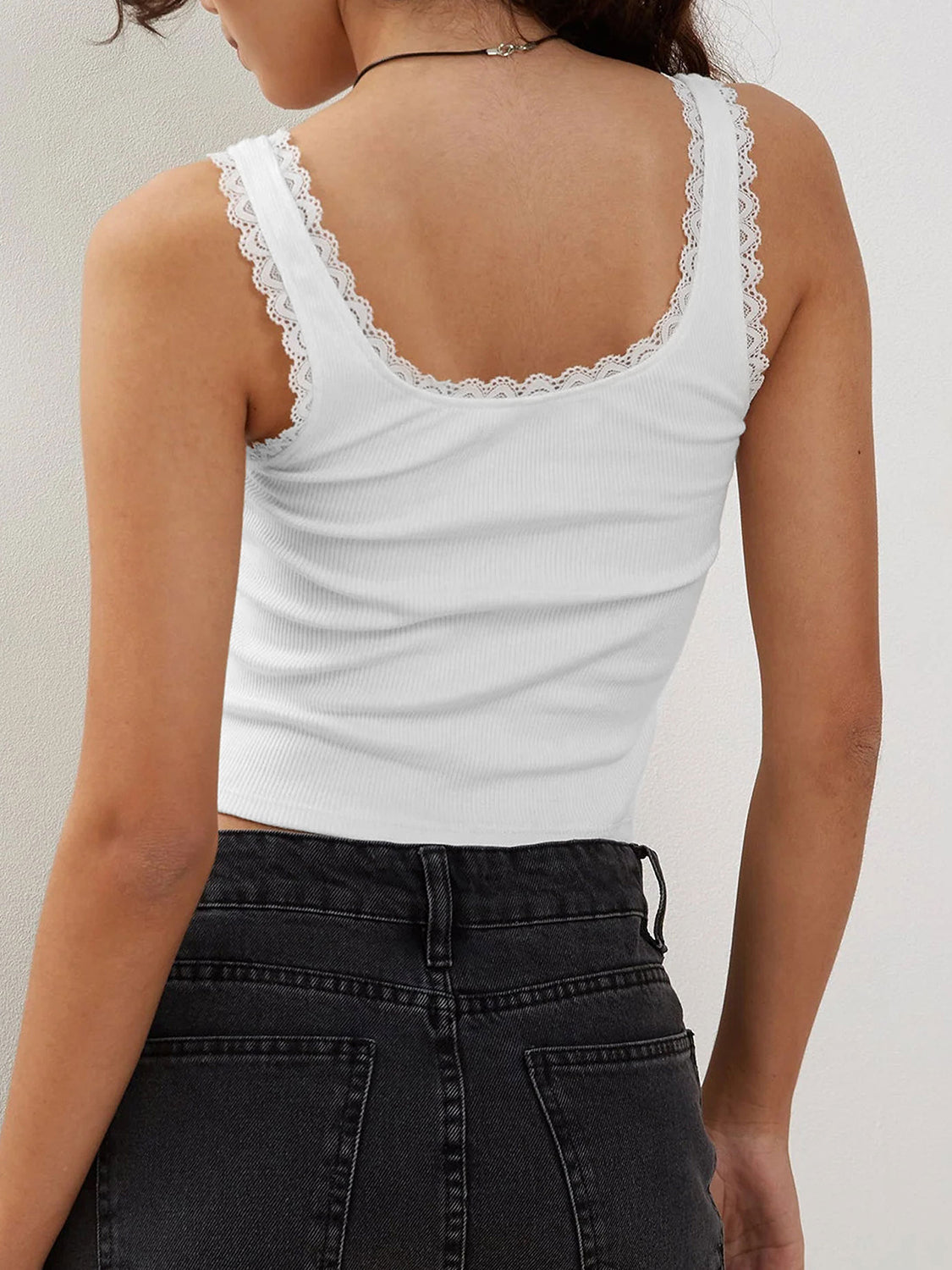 Aria Scalloped Tank