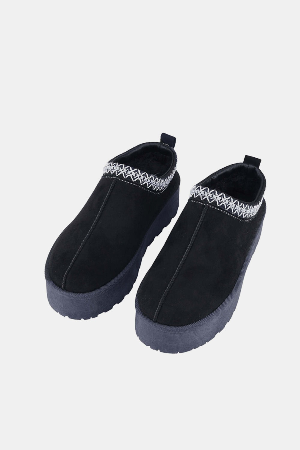 Dali Platform Slip-On Boots in Black