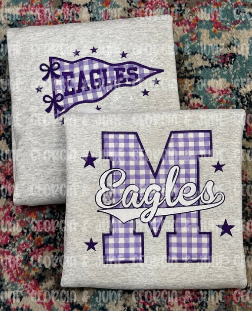 Gingham “M” Eagles Sweatshirt