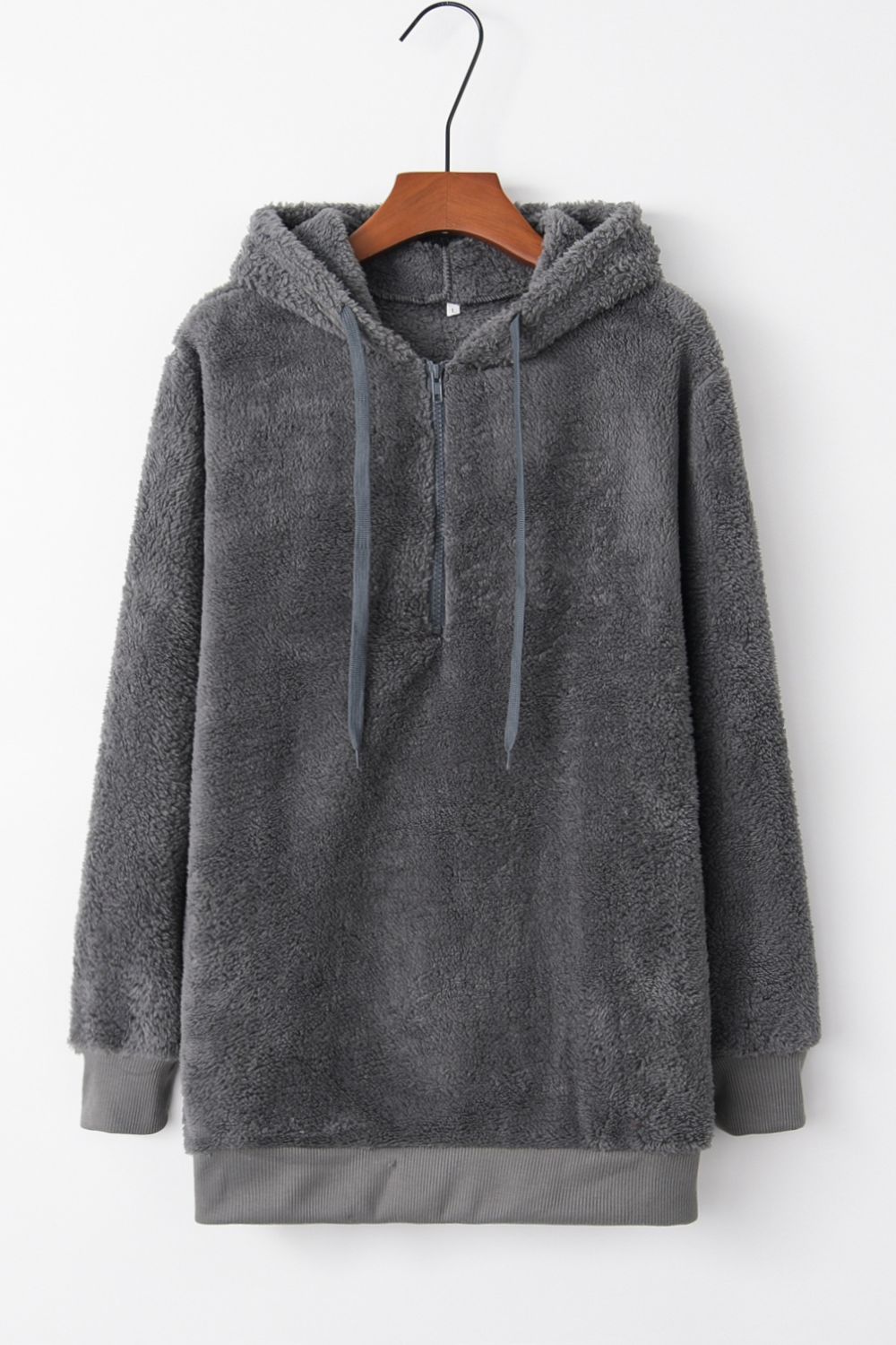 Teri Quarter-Zip Teddy Hoodie