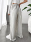 Elastic Waist Wide Leg Pants