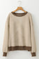 Angie Stripe Loose Drop Shoulder Long Sleeve Top