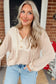 River Waffle Hooded Long Sleeve Top