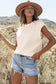 Madelyn Cable Knit Dolman Armholes Sweater Tank