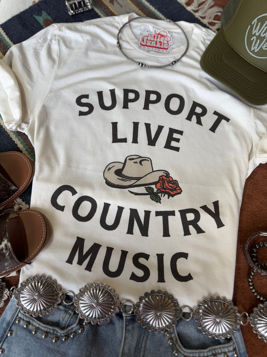 Live Country Music Graphic Tee
