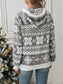 Snowflake Full Zip Teddy Hoodie