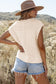 Madelyn Cable Knit Dolman Armholes Sweater Tank
