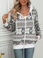 Snowflake Full Zip Teddy Hoodie