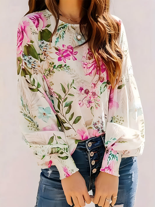 Blossom Lantern Sleeve Blouse