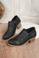 Tulip Opening Suede Ankle Boots