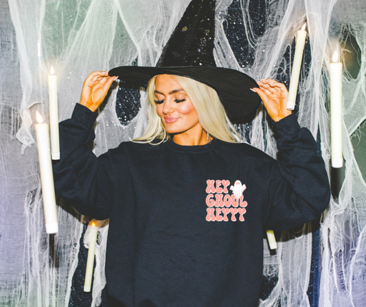 Hey Ghoul Hey (Peach) Sweatshirt