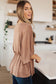 Dazzlingly Draped V-Neck Blouse