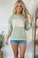 Happy Little Details Sage Pullover