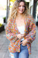 Be Your Best Multicolor Chunky Knit Open Cardigan