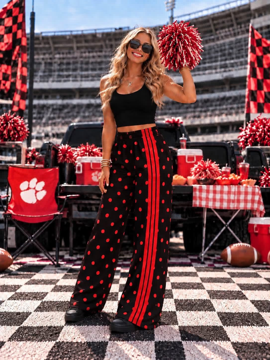Varsity Wide Leg Pant