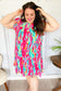 Feeling Bold Multicolor Abstract Print Tiered Ruffle Sleeve Dress