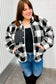 It's Your Best Black & Ivory Plaid Sherpa Button Down Jacket