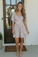 Garden Party Dreams Floral Puff Sleeve Mini Dress