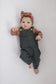 Dusty Rose Organic Snap Long Sleeve Ribbed Bodysuit