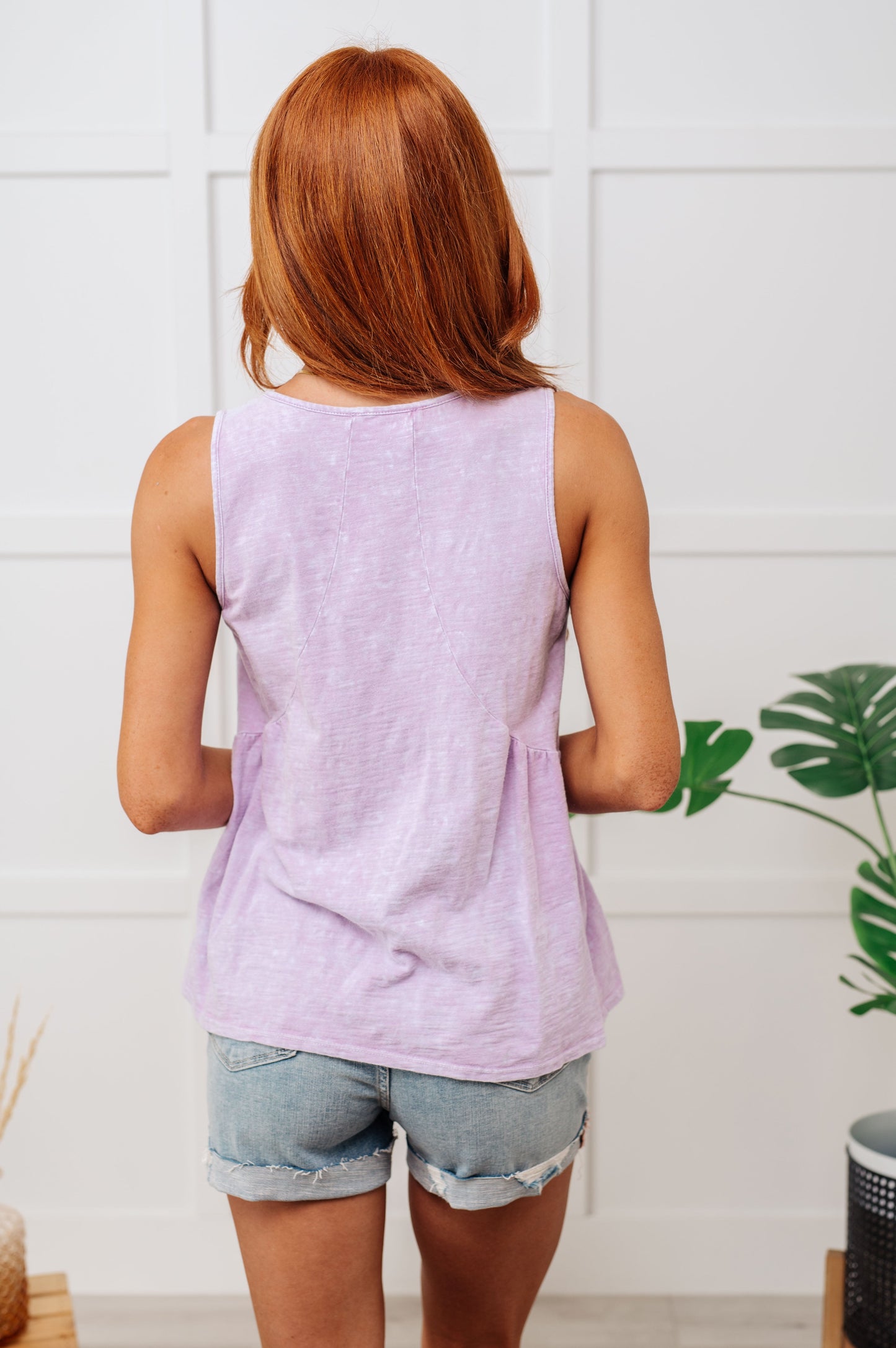 Never Second Best V-Neck Blouse in Lavender