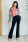 Presupposed Ideas Mixed Print Button Up Blouse