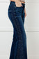 Shannon Mid Rise Rhinestone Detail Flare Jeans