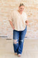 Up For Anything V-Neck Blouse in Taupe