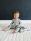 Heather Grey Ribbed Bamboo Cozy Set