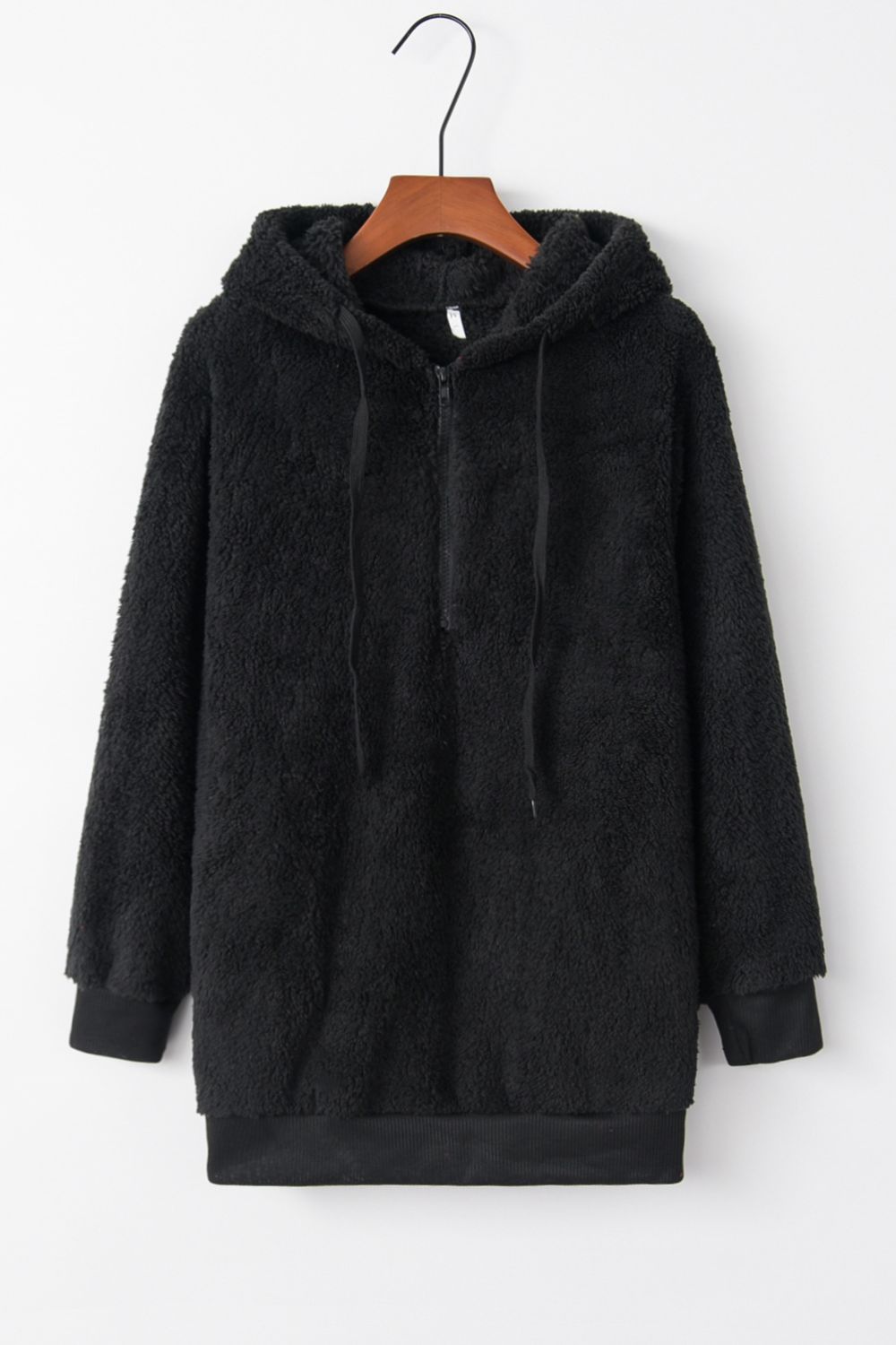 Teri Quarter-Zip Teddy Hoodie