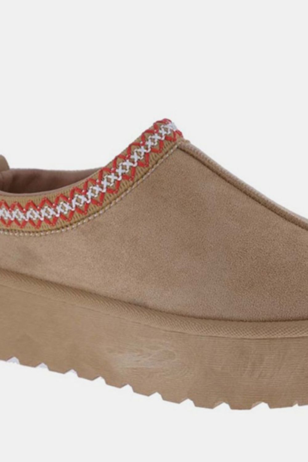 Dali Platform Slip-On Boots in Tan