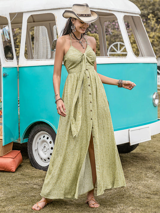 Misti Halter Neck Maxi Dress