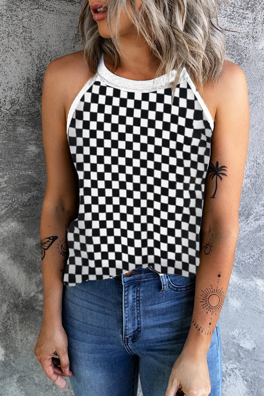 Ready, Set, Go Checkered Tank