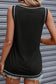 Contrast Stitching Round Neck Tank