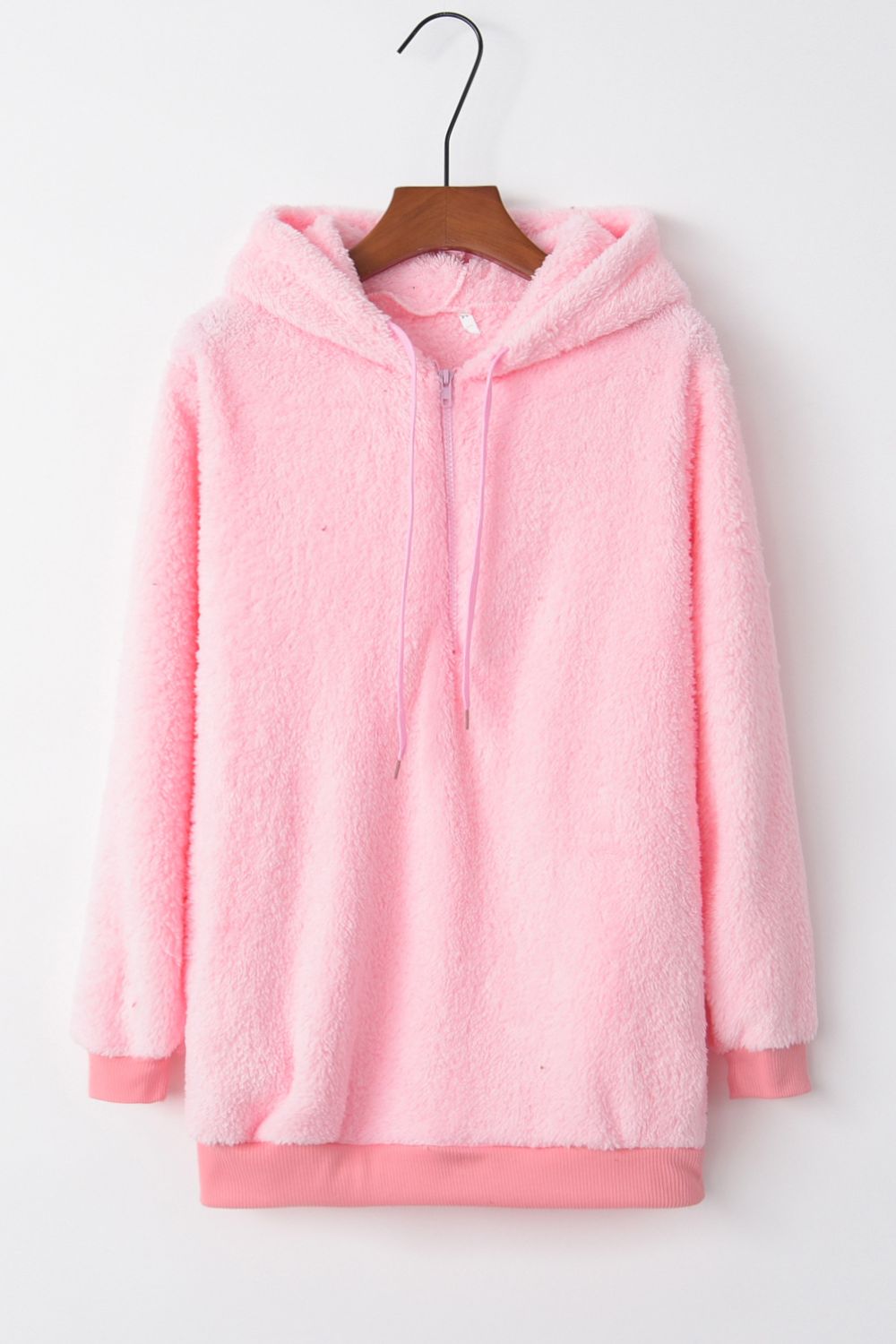 Teri Quarter-Zip Teddy Hoodie