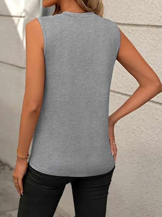 Ettie Round Neck Sleeveless Tank