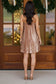 Champagne Toast Velvet Holiday Dress